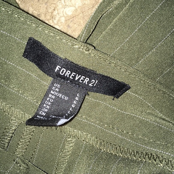 Green pinstripe pants - Picture 7 of 7